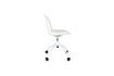 Miniature Chaise de bureau avec roues en tissu blanc Albert Kuip 4