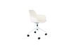 Miniature Chaise de bureau en plastique et tissu blanc Albert Kuip 1