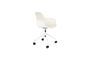 Miniature Chaise de bureau en plastique et tissu blanc Albert Kuip Détouré