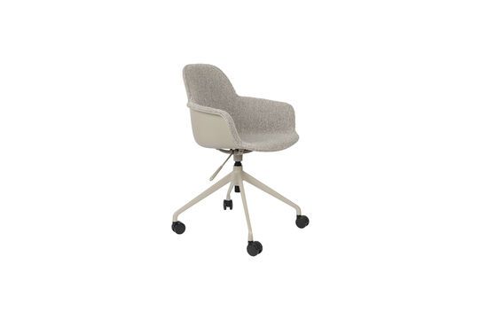 Chaise de bureau en plastique gris Albert Kuip Détouré