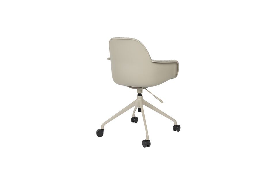 Chaise de bureau en plastique gris Albert Kuip - 7