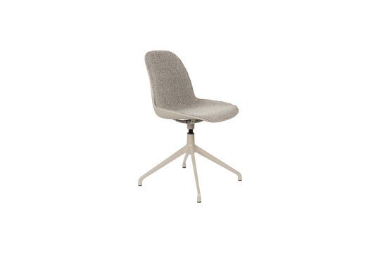 Chaise de bureau en tissu gris Albert Kuip Détouré