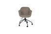 Miniature Chaise de bureau en tissu taupe Junzo Rib 3