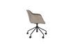 Miniature Chaise de bureau en tissu taupe Junzo Rib 4