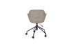 Miniature Chaise de bureau en tissu taupe Junzo Rib 6