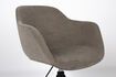 Miniature Chaise de bureau en tissu taupe Junzo Rib 7