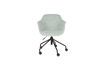 Miniature Chaise de bureau en tissu vert Junzo Rib 4