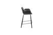 Miniature Chaise de comptoir en cuir PU noir Brit Ll 7