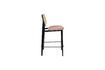 Miniature Chaise de comptoir en ratin et tissu rose Spike 6