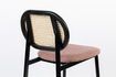 Miniature Chaise de comptoir en ratin et tissu rose Spike 9