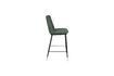 Miniature Chaise de comptoir en tissu vert foncé Lionel 4