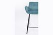 Miniature Chaise de comptoir en velours bleu Brit 8