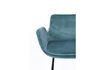 Miniature Chaise de comptoir en velours bleu Brit 9