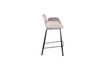 Miniature Chaise de comptoir en velours rose Brit 7