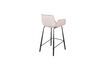 Miniature Chaise de comptoir en velours rose Brit 8