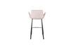 Miniature Chaise de comptoir en velours rose Brit 9