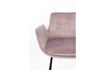 Miniature Chaise de comptoir en velours rose Brit 12