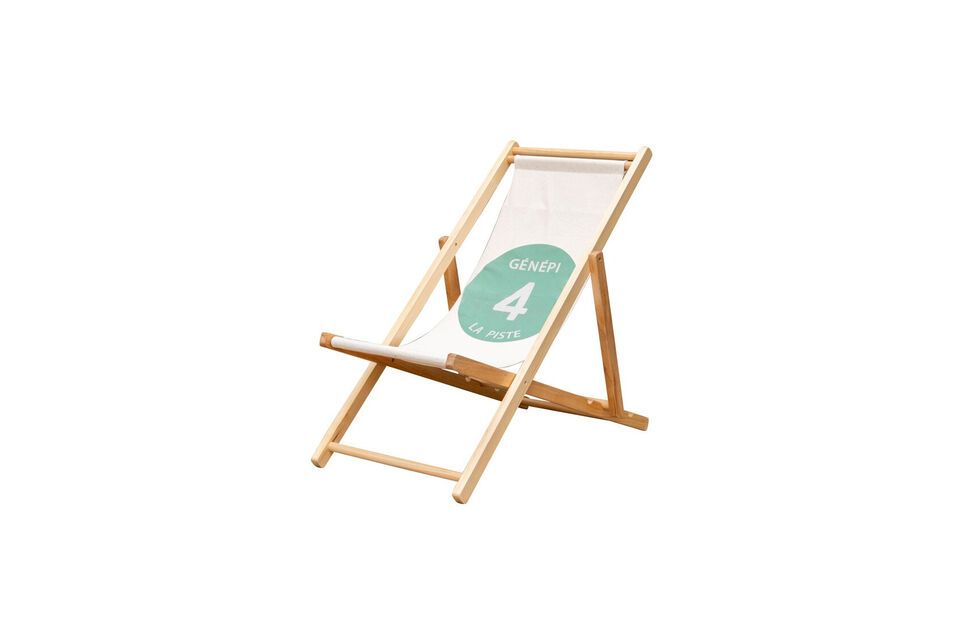 Chaise de jardin en bois clair Génépi Chehoma