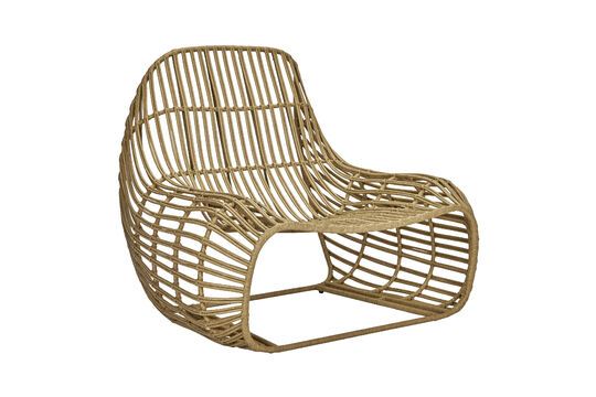 Chaise de jardin en osier clair Relax