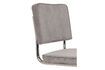 Miniature Chaise empilable en tissu gris clair Ridge Kink Rib 5