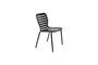 Miniature Chaise en aluminium noir Vondel Détouré