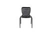 Miniature Chaise en aluminium noir Vondel 7