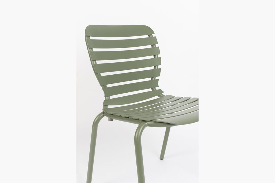 Chaise en aluminium vert Vondel - 8