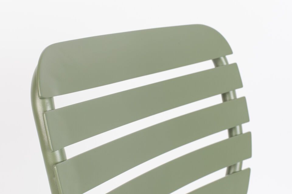 Chaise en aluminium vert Vondel - 9