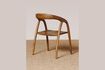 Miniature Chaise en bois foncé Lennor 3