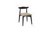 Miniature Chaise en bois noir Mandela 1