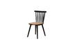 Miniature Chaise en bois noir Paulin 5