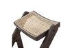 Miniature Chaise en bois verni et cannage Loupe 7