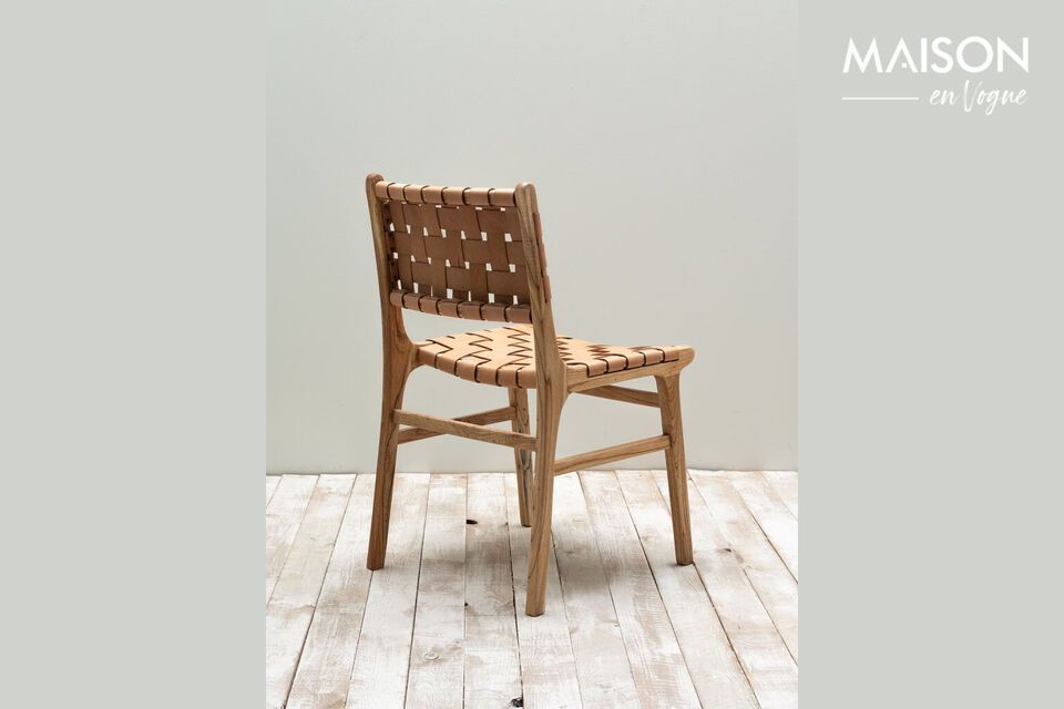 Découvrez le confort et l\'élégance intemporelle avec notre Chaise en cuir beige Itura