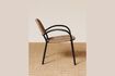 Miniature Chaise en métal noir et beige Chair 4