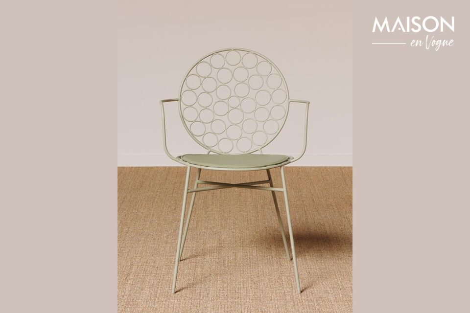 La Chaise en métal vert Bubble combine élégance contemporaine et robustesse durable