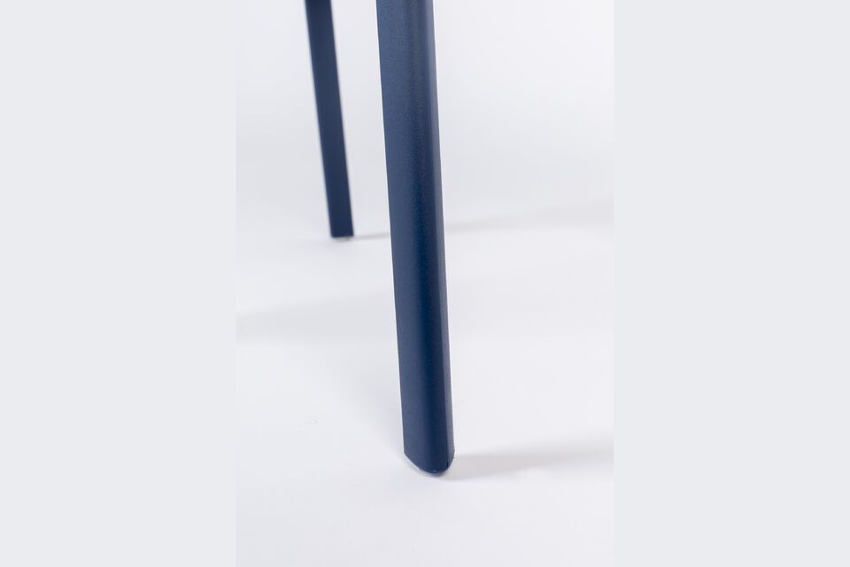 Chaise en plastique bleu Clive - 11