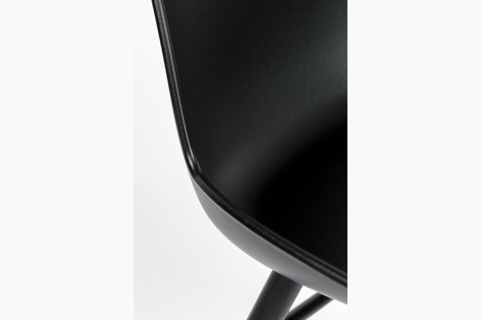 Chaise en plastique noir Albert Kuip - 11