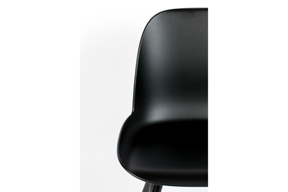 Chaise en plastique noir Albert Kuip - 12