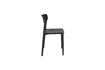 Miniature Chaise en plastique noir Clive 10