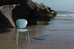 Miniature Chaise en plastique recyclé bleu The Ocean 3