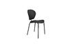 Miniature Chaise en plastique recyclé noir The Ocean 1