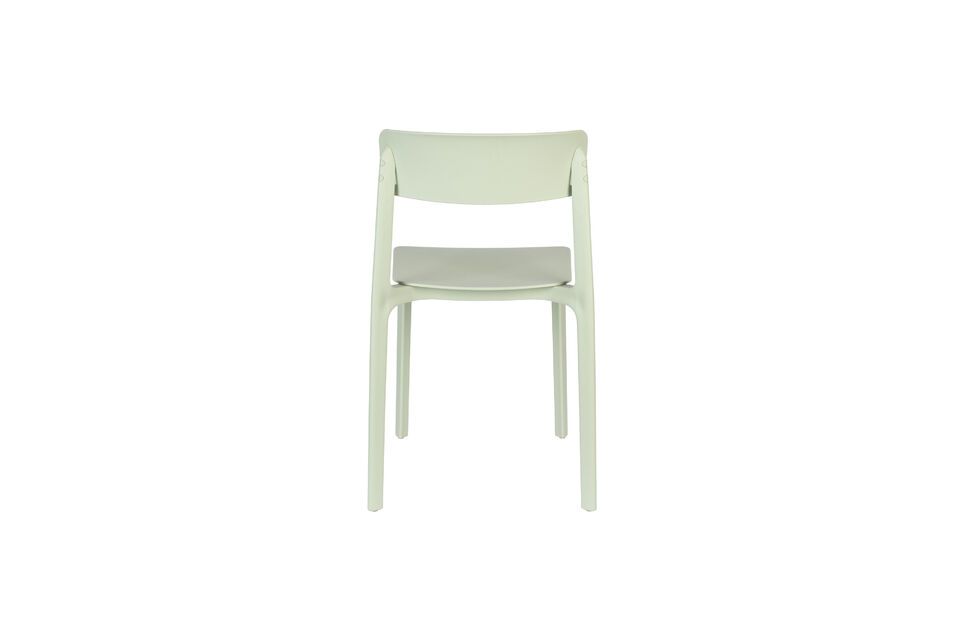 Chaise en plastique vert Clive - 9