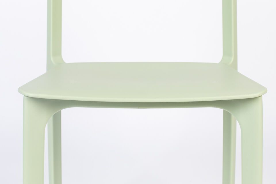 Chaise en plastique vert Clive - 12