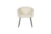 Miniature Chaise en polyester bouclé blanc Noelle 2