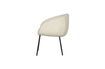 Miniature Chaise en polyester bouclé blanc Noelle 3