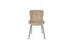 Miniature Chaise en tissu beige Junzo Rib 6