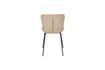 Miniature Chaise en tissu beige Junzo Rib 9