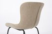 Miniature Chaise en tissu beige Junzo Rib 11