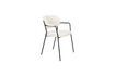 Miniature Chaise en tissu blanc Jolien 1