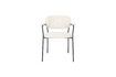 Miniature Chaise en tissu blanc Jolien 8